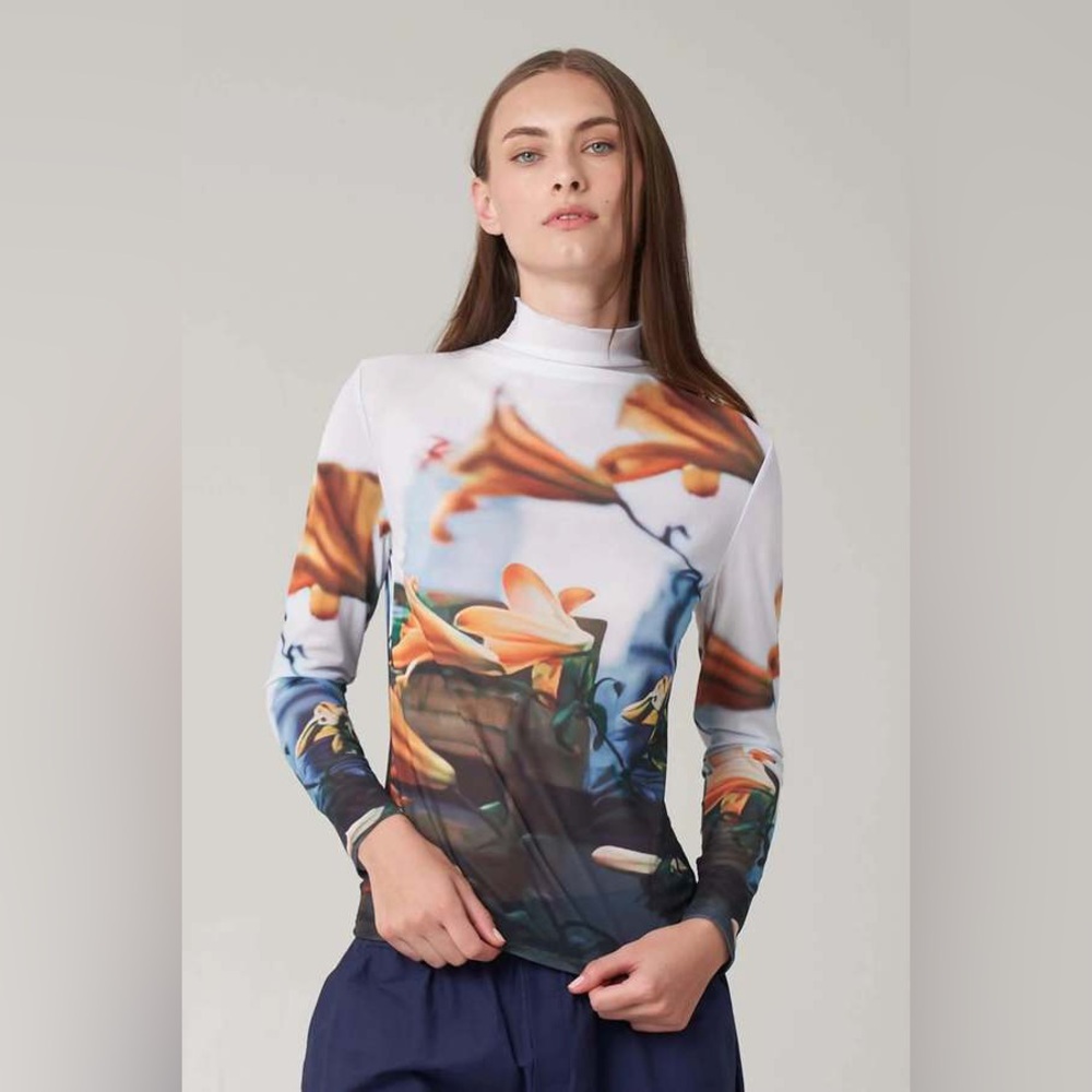 Tiger Lily Pauline Mock Neck Top